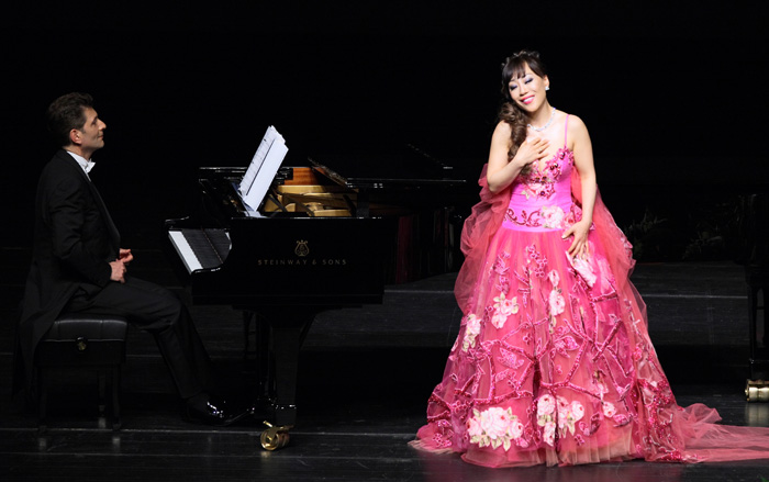12 August 2011 - Seoul, South Korea - South Korean Soprano singer Sumi Jo,  during the Together for Africa Inauguration Ceremony lead by South Korea's  Red Cross and UNICEF at the Plaza